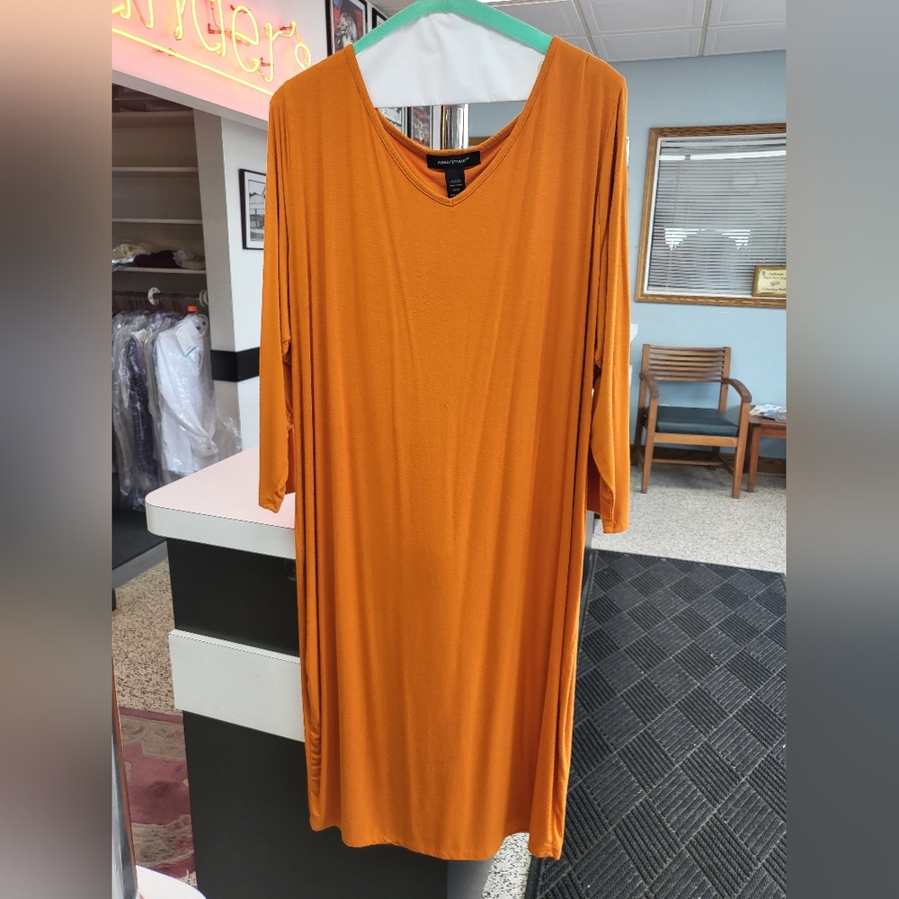 Ashley Stewart Orange Maxi Dress